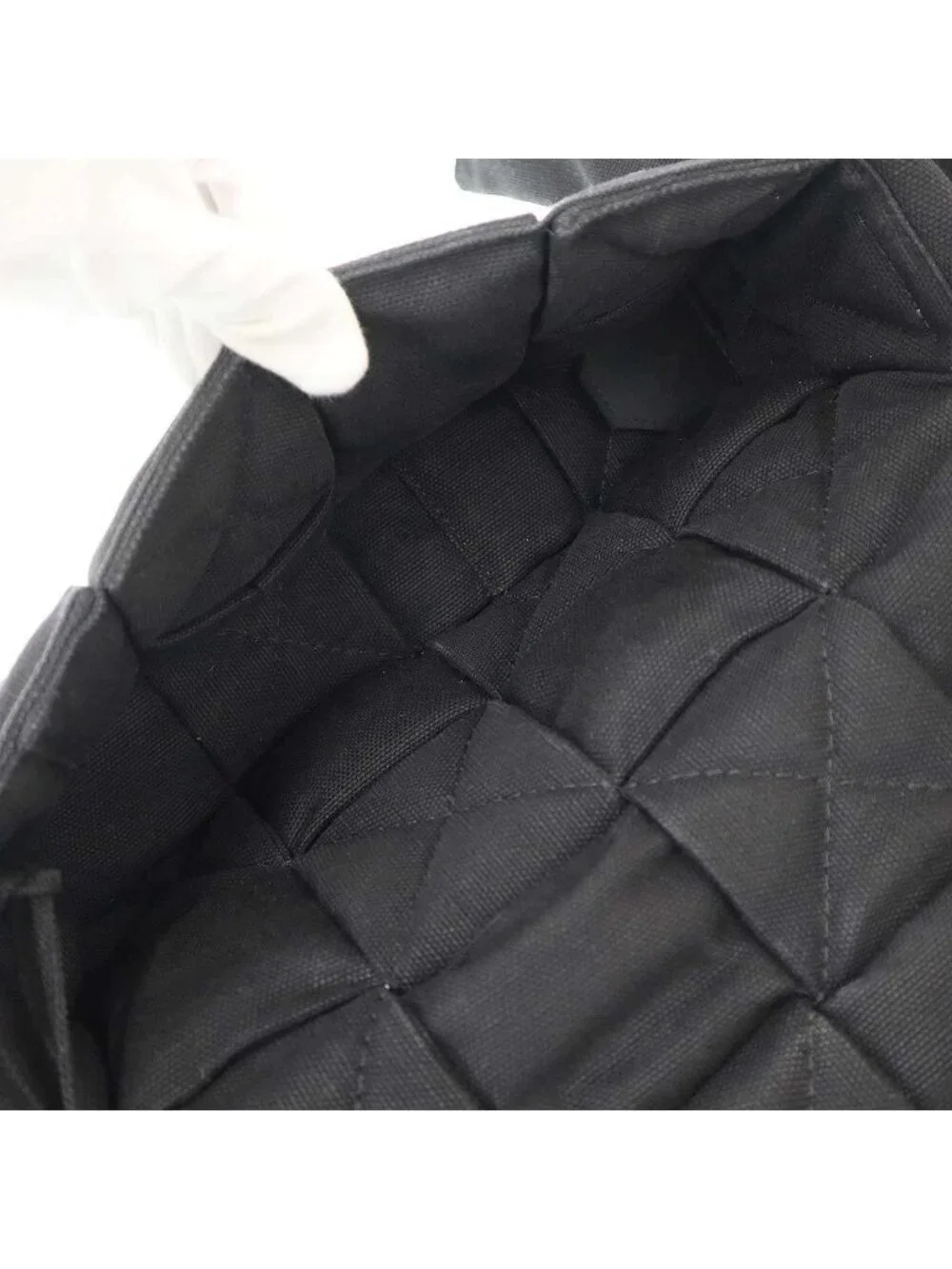 Bottega Veneta Padded Tech Cassette Canvas Intrecciato Shoulder Bag Black